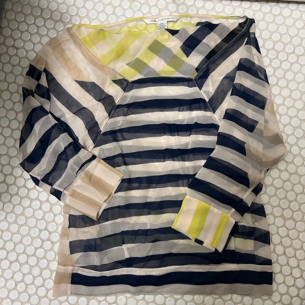 Diane von Furstenberg stripe top